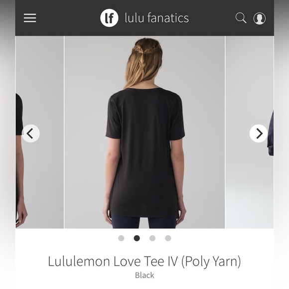 (72)lululemon love tee IV Black - Picture 1 of 5
